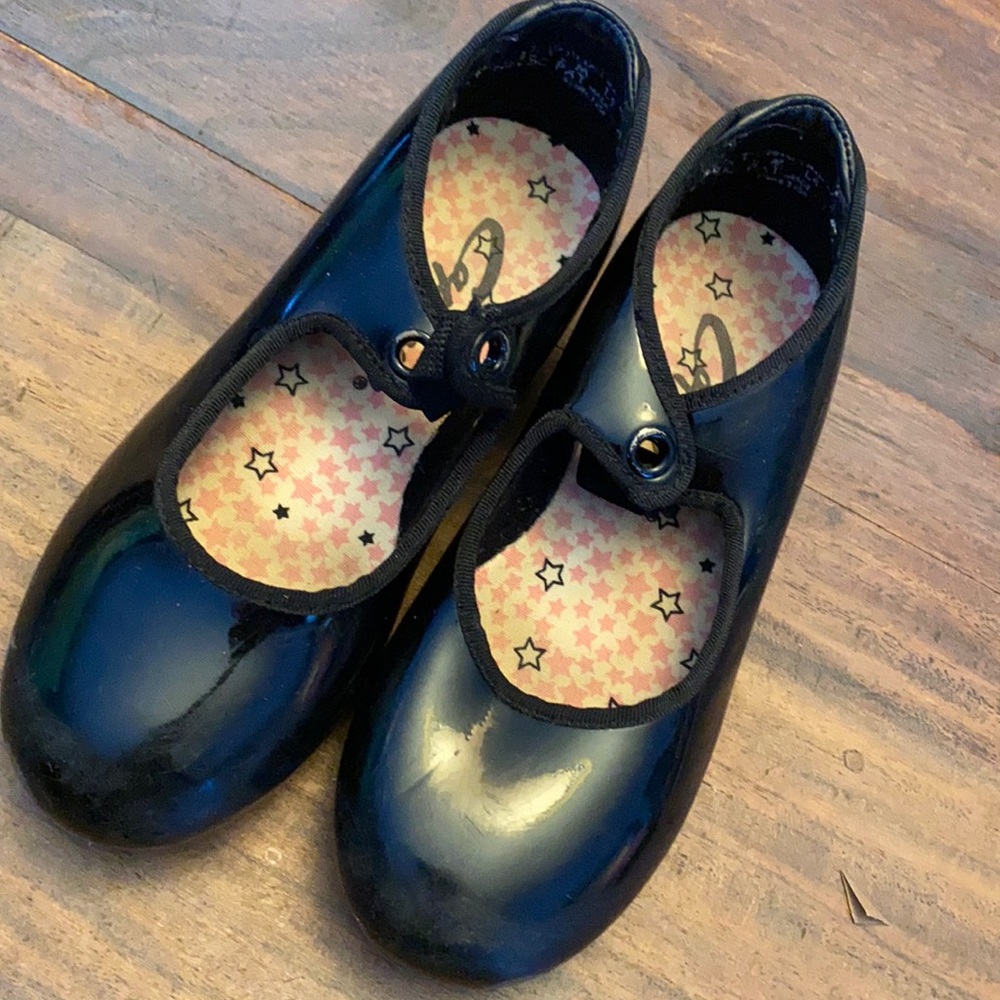 Capezio Size 10.5 black Tap Shoes